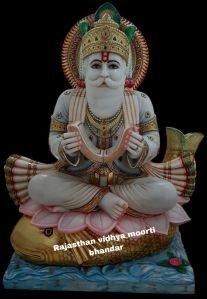 Marble Jhulelal Statue