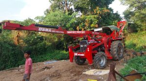 Massey Ferguson Tractor Fitted Pole Erection And Post Hole Digger