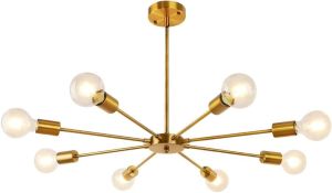 Antique Brass Nautical 8 Arms Modern Ceiling Handcrafted Chandeliers