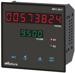 FLOW INDICATOR CUM TOTALIZER WITH GRAPHICS LCD DISPLAY