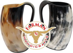 6 Inch Viking Drinking Ox Horn Mug