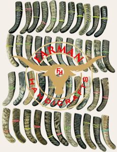 Natural Ram Horn Scale Plate