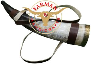 Viking Blowing Ox Horn