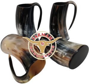6 Inch Viking Drinking Ox Horn Mug