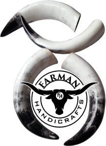 South African White Viking Drinking Ox Horn