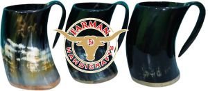 Xl Viking Drinking Ox Horn Mug and Tankard