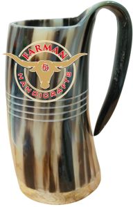 Xl Viking Drinking Ox Horn Mug and Tankard