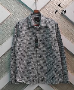 Mens Peach Cotton Twill Shirt
