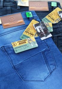 Mens Dobby Knitted Denim Jeans