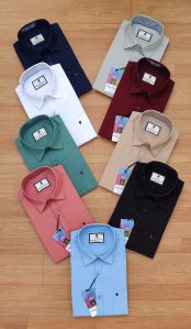 Mens Cotton Oxford Plain Shirt