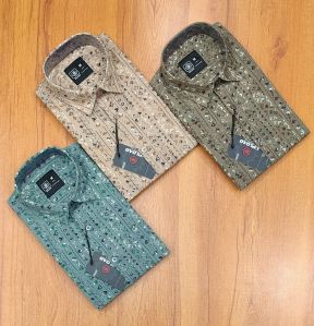 Mens Linen Premium Printed Shirt
