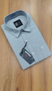 Mens Cotton Oxford Chambray Plain Shirt