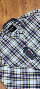 Mens Cotton Oxford Check Shirt
