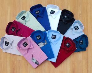 Mens Oxford Chambray Plain Shirt