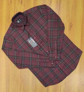 Mens Dobby Cotton Check Shirt