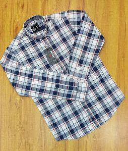 Mens Cotton Oxford Check Shirt
