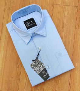 Mens Oxford Chambray Plain Shirt