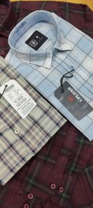 Mens Dobby Cotton Check Shirt