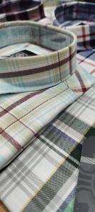 Mens Cotton Oxford Check Shirt