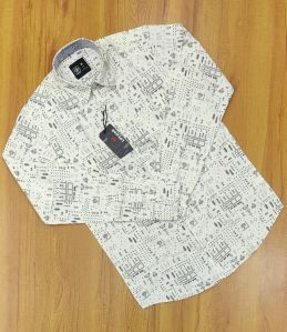 Mens Linen Premium Printed Shirt