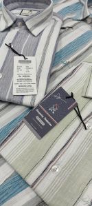 Mens Premium Cotton Striped Shirt