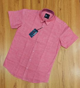 Mens Linen Half Sleeve Shirt