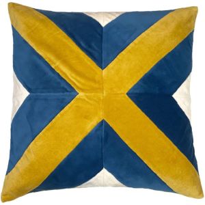 Velvet Cross Design Pillow Case