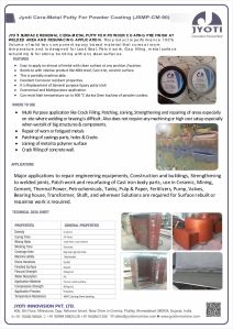 Cera Metal Powder Coating Putty