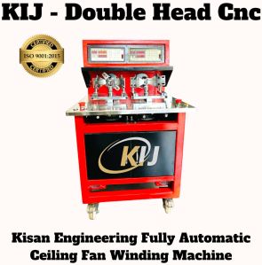 Fully Automatic CNC Ceiling Fan Winding Machine (Dual Head) - Kij 200