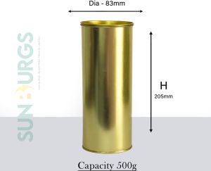 Food Packaging Tin 500 grm