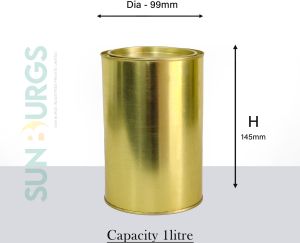 Ghee Tin Container 1 Litre