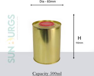 Oil Tin Container 500 ML