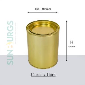 Paint Tin Container 1 Litre (SD)