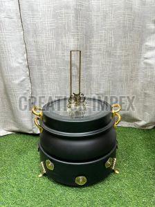 Golden Round Designer Chafing Dish