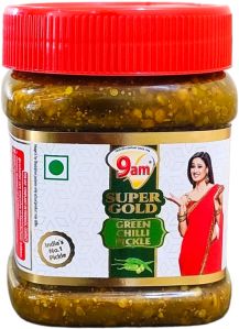 9am Super Gold Green Chilli Pickle