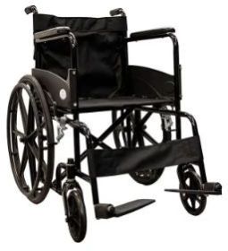 Folding Wheelchair with Seat Belt