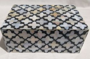 7 x 5 x 2.5 Inch MDF MOP Resin Box