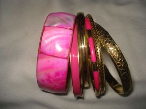 Brass MOP Bangles Set of 6 Pcs