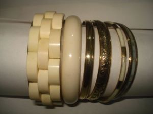 Resin Brass Bangles Set of 6 Pcs