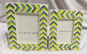 Colorful Bone Chip and MDF Photo Frame