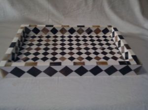 Horn Inlay Resin Tray