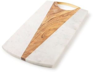 Acacia Wood and Marble Chopping Board