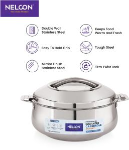 PEARL 3000 ML -Stainless Steel Casserole