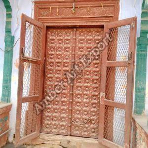 Antique teak wood doors