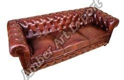 Drum dyed leather sofa set