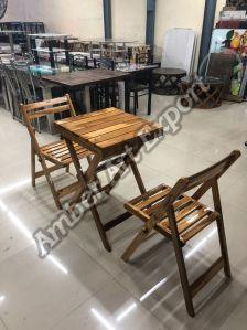 foldable chairs & tables in solid wood