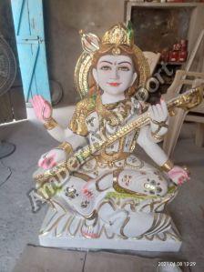 Maa Sarswati Statue in Marble