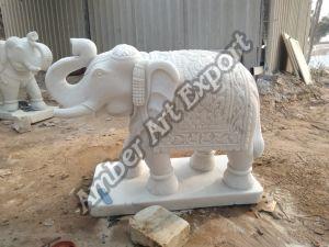 Marble Elephant Statues