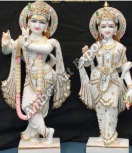 Marble Radha Krishna Moorti