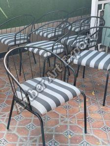 Metal chairs with cushion